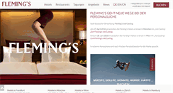 Desktop Screenshot of flemings-hotels.com