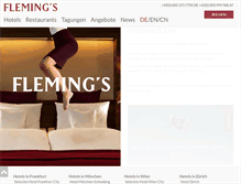Tablet Screenshot of flemings-hotels.com